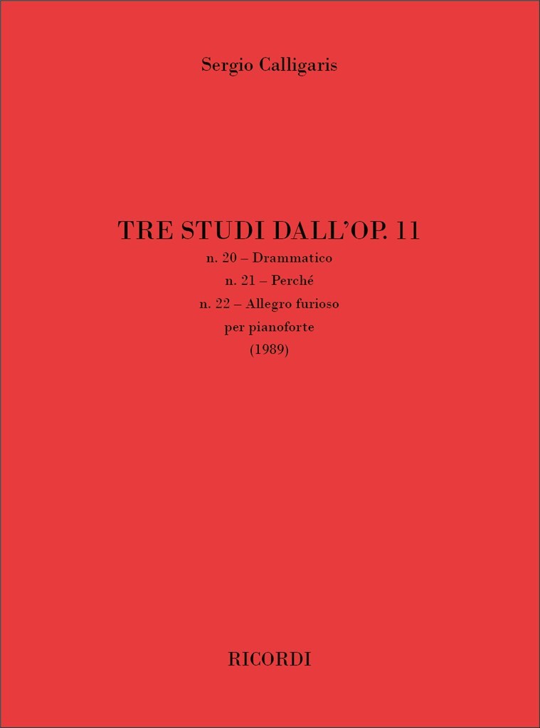 Tre Studi dall’op. 11
